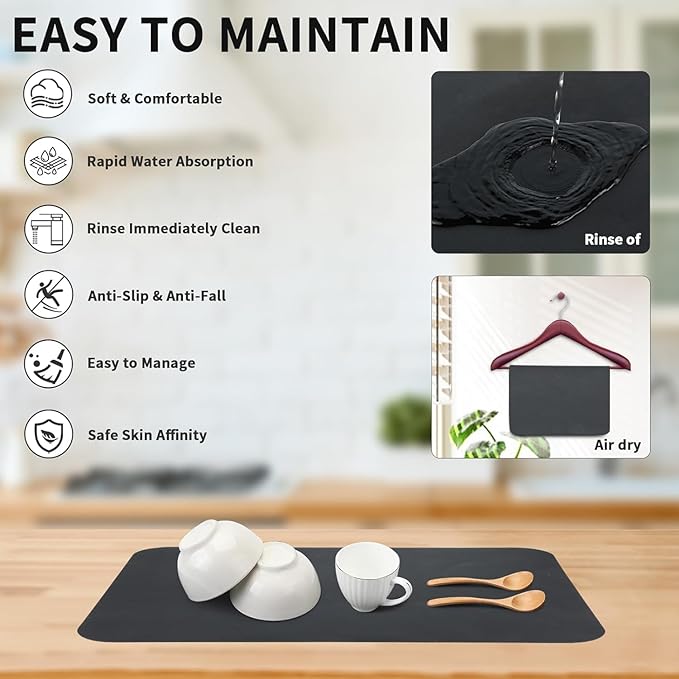 Kitchen Super Absorbent Draining Mat