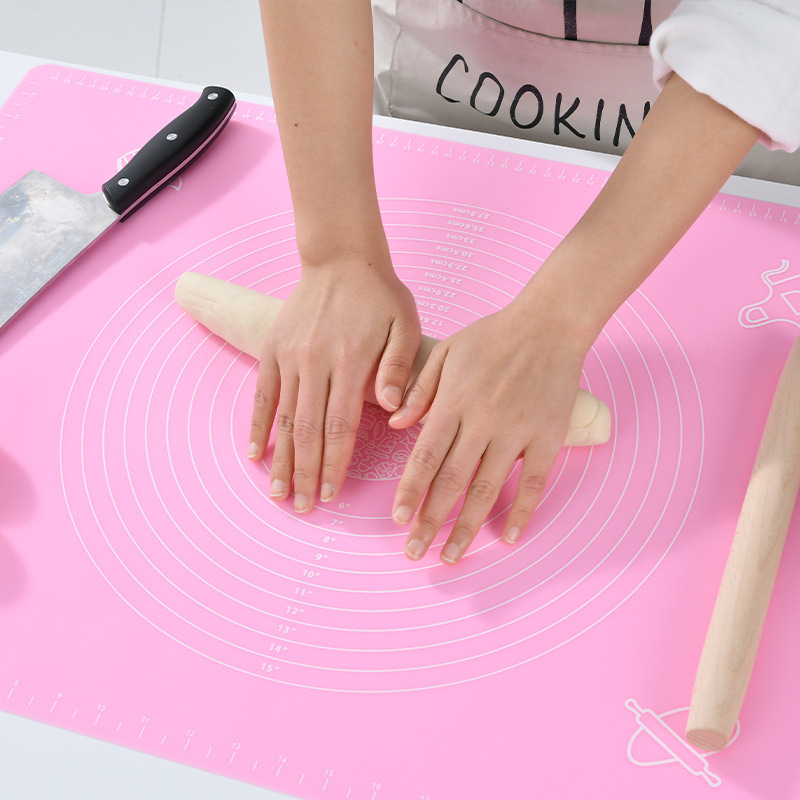 Silicone Mat Kneading Dough Mat Cookie Cake Sheet Baking Mat Tools Non-stick Rolling Large Dough Pads Tools Sheet Accessories