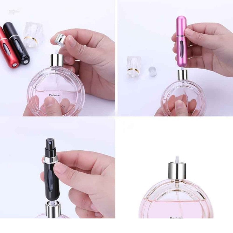 Perfume Refillable Spray Bottles Atomizer (5ml) Purse, Pocket Luggage Travel Size