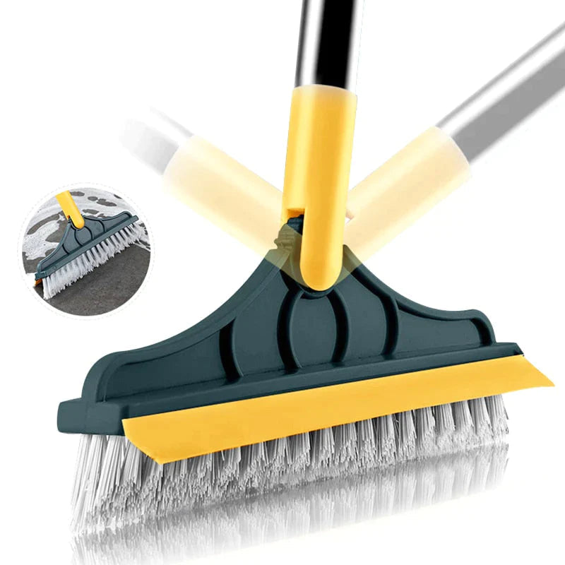 2 In 1 Floor Cleaning Brush with Soft Scraper