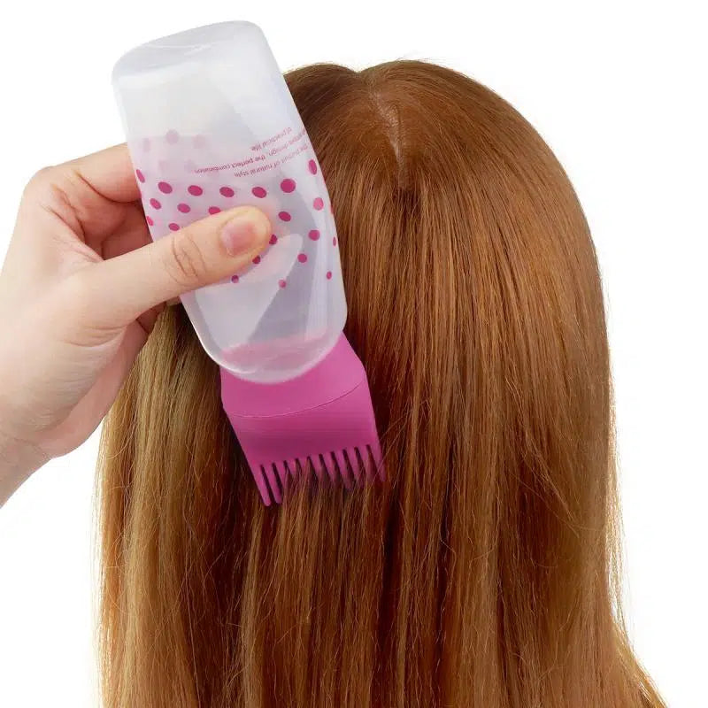 Hair Oil Applicator Comb Bottle